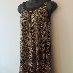 Apt 9 Animal Print & Paisley Dress XL